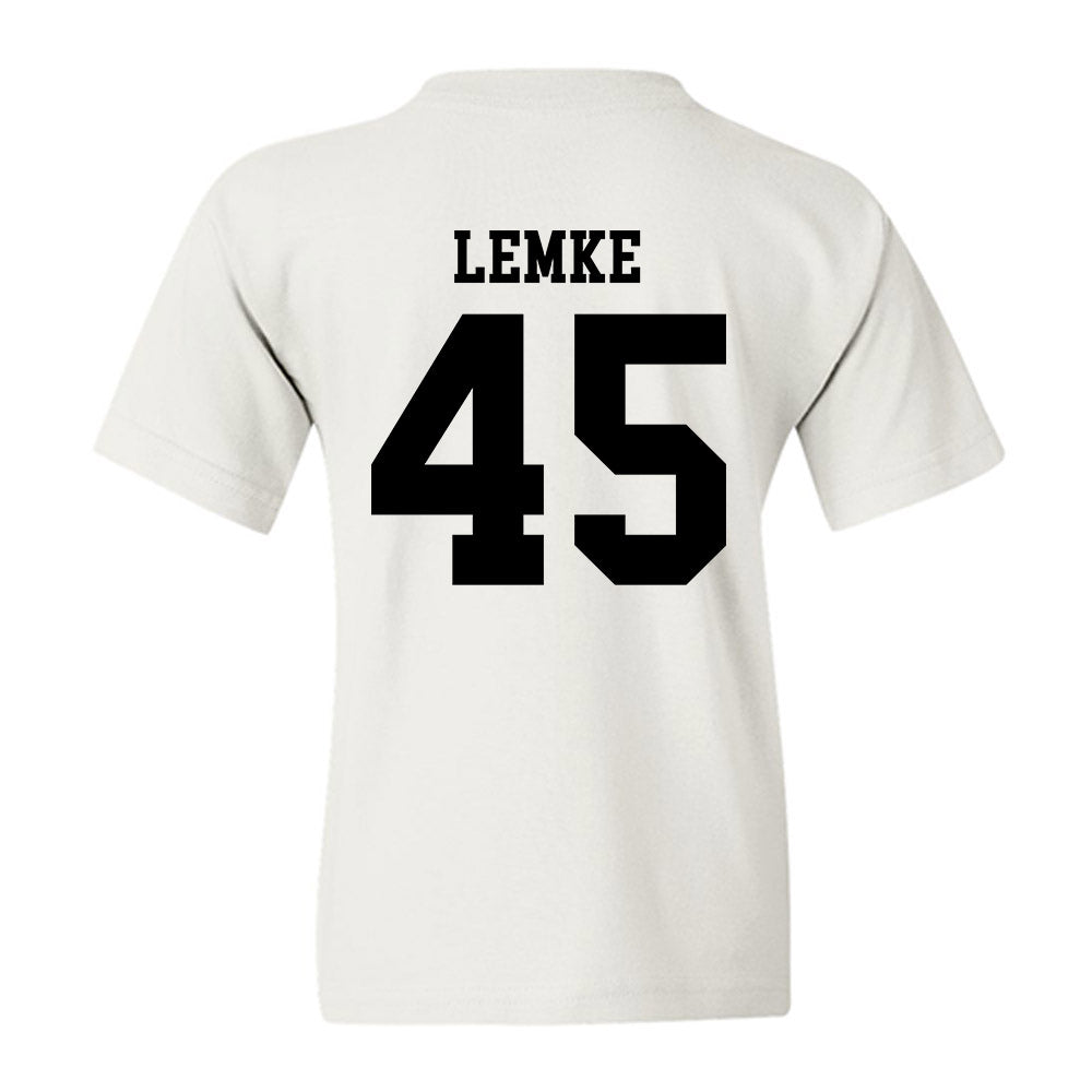SDSU - NCAA Baseball : Simon Lemke - Classic Shersey Youth T-Shirt-1