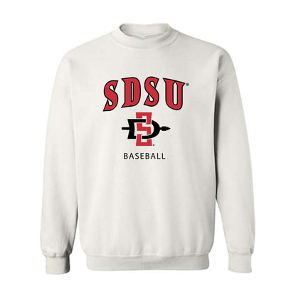 SDSU - NCAA Baseball : Connor Shaw - Classic Shersey Crewneck Sweatshirt-0