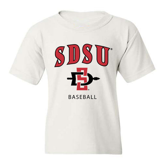 SDSU - NCAA Baseball : Issac Araiza - Classic Shersey Youth T-Shirt-0