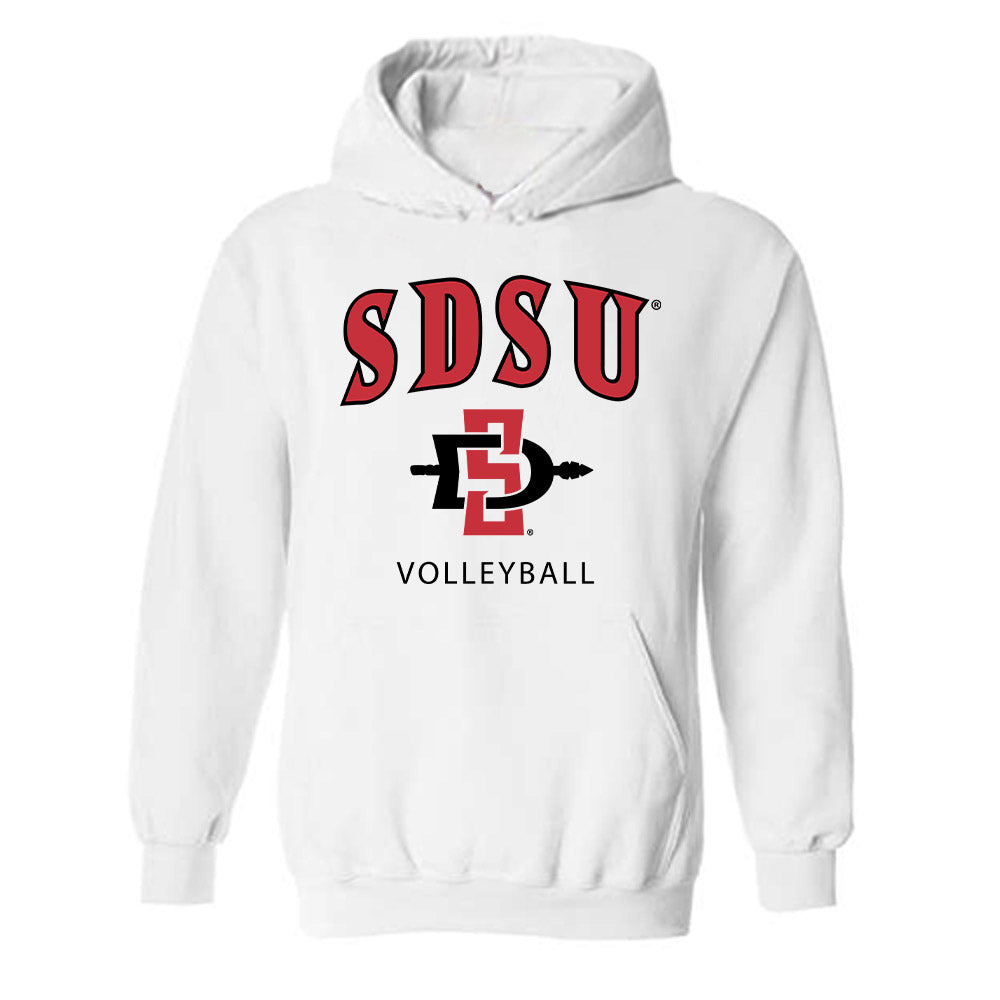 SDSU - NCAA Women's Volleyball : Logan Cary - Classic Shersey Hooded Sweatshirt-0