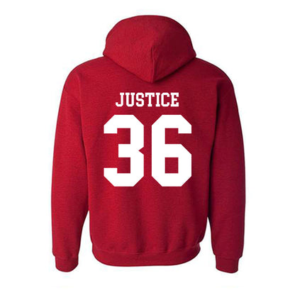 SDSU - NCAA Baseball : Zach Justice - Classic Shersey Hooded Sweatshirt-1