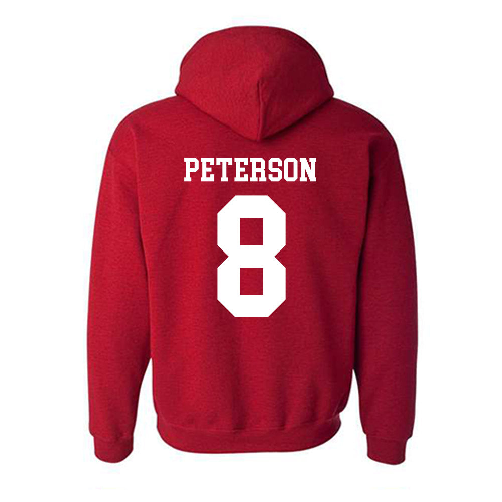 SDSU - NCAA Baseball : Tyce Peterson - Classic Shersey Hooded Sweatshirt-1