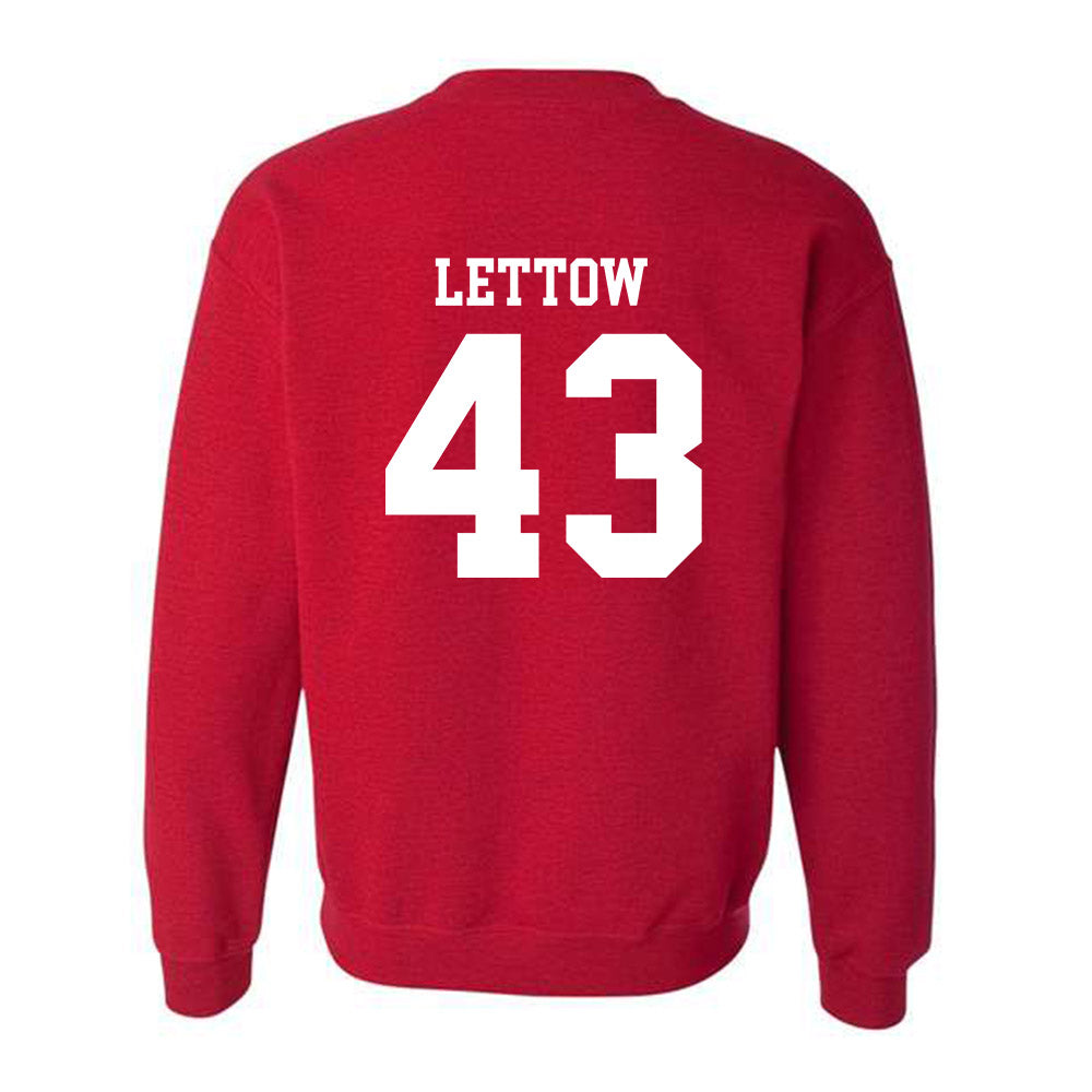SDSU - NCAA Baseball : Rohan Lettow - Classic Shersey Crewneck Sweatshirt-1