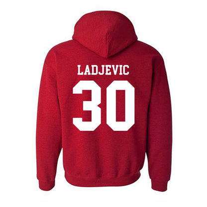 SDSU - NCAA Baseball : David Ladjevic - Classic Shersey Hooded Sweatshirt-1