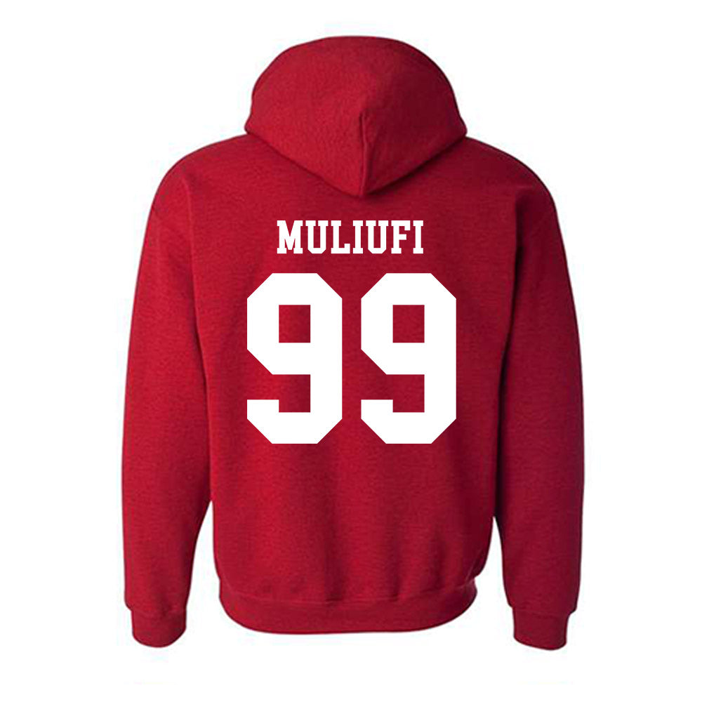 SDSU - NCAA Football : Elijah Muliufi - Classic Shersey Hooded Sweatshirt-1