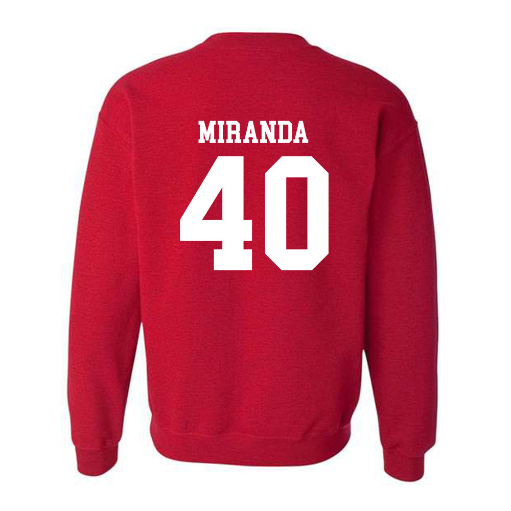 SDSU - NCAA Baseball : Evan Miranda - Classic Shersey Crewneck Sweatshirt-1