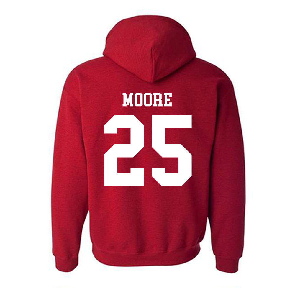 SDSU - NCAA Baseball : Carson Moore - Classic Shersey Hooded Sweatshirt-1