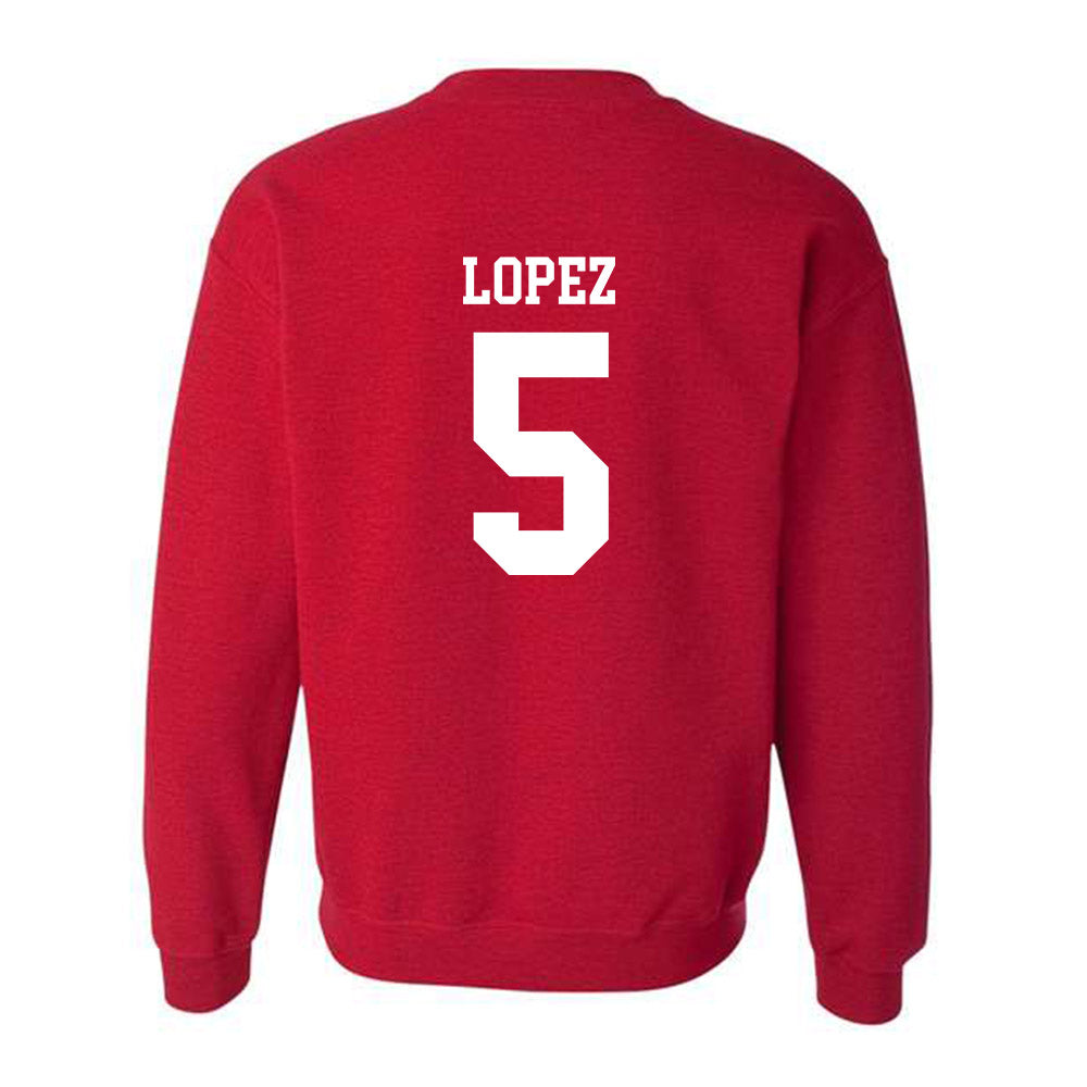 SDSU - NCAA Baseball : Nate Lopez - Classic Shersey Crewneck Sweatshirt-1