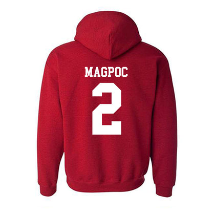 SDSU - NCAA Baseball : Adam Magpoc - Classic Shersey Hooded Sweatshirt-1
