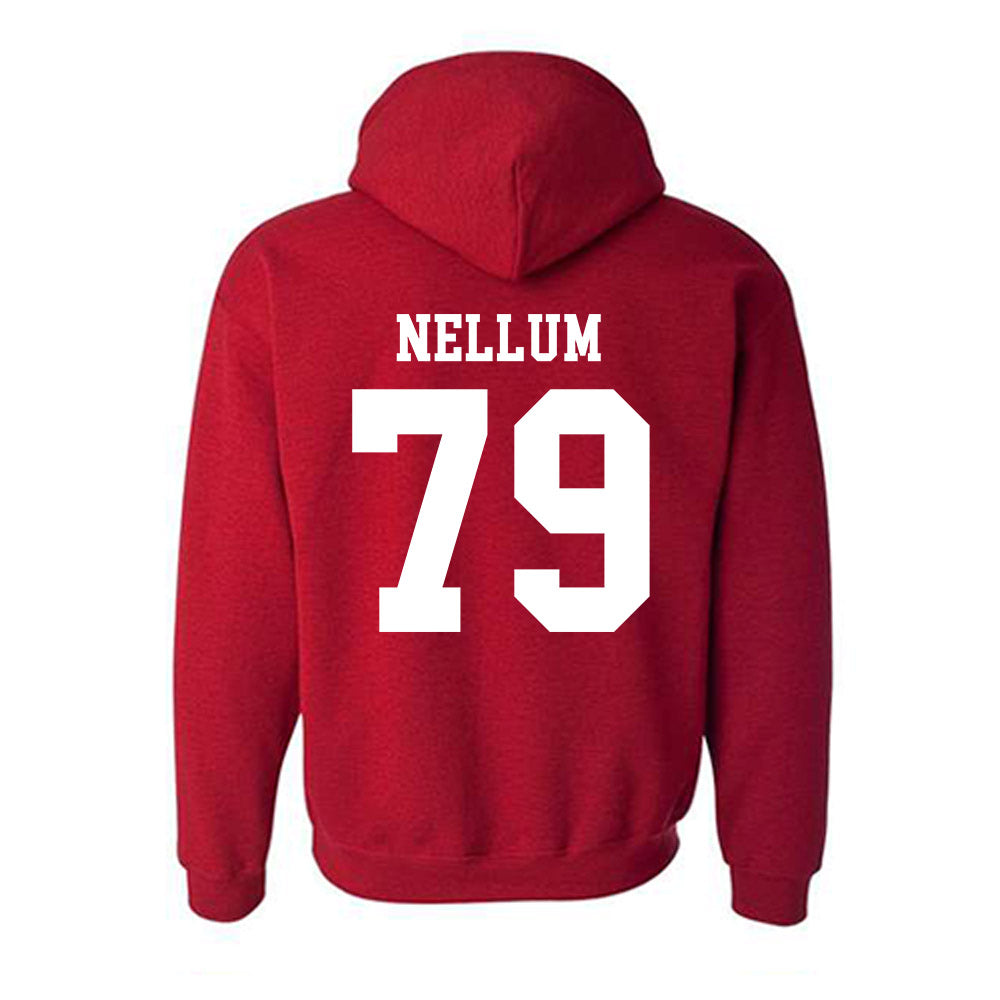 SDSU - NCAA Football : Harlem Nellum - Classic Shersey Hooded Sweatshirt-1