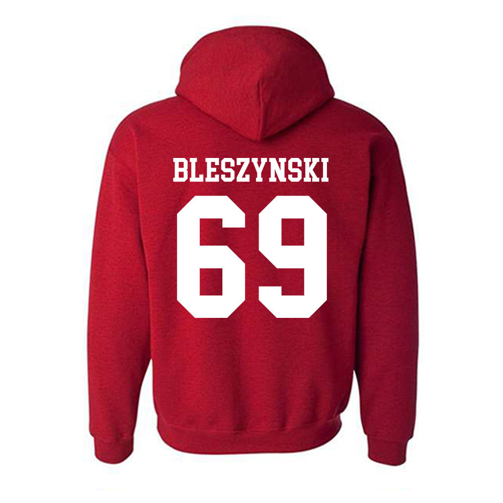 SDSU - NCAA Football : Alex Bleszynski - Classic Shersey Hooded Sweatshirt-1