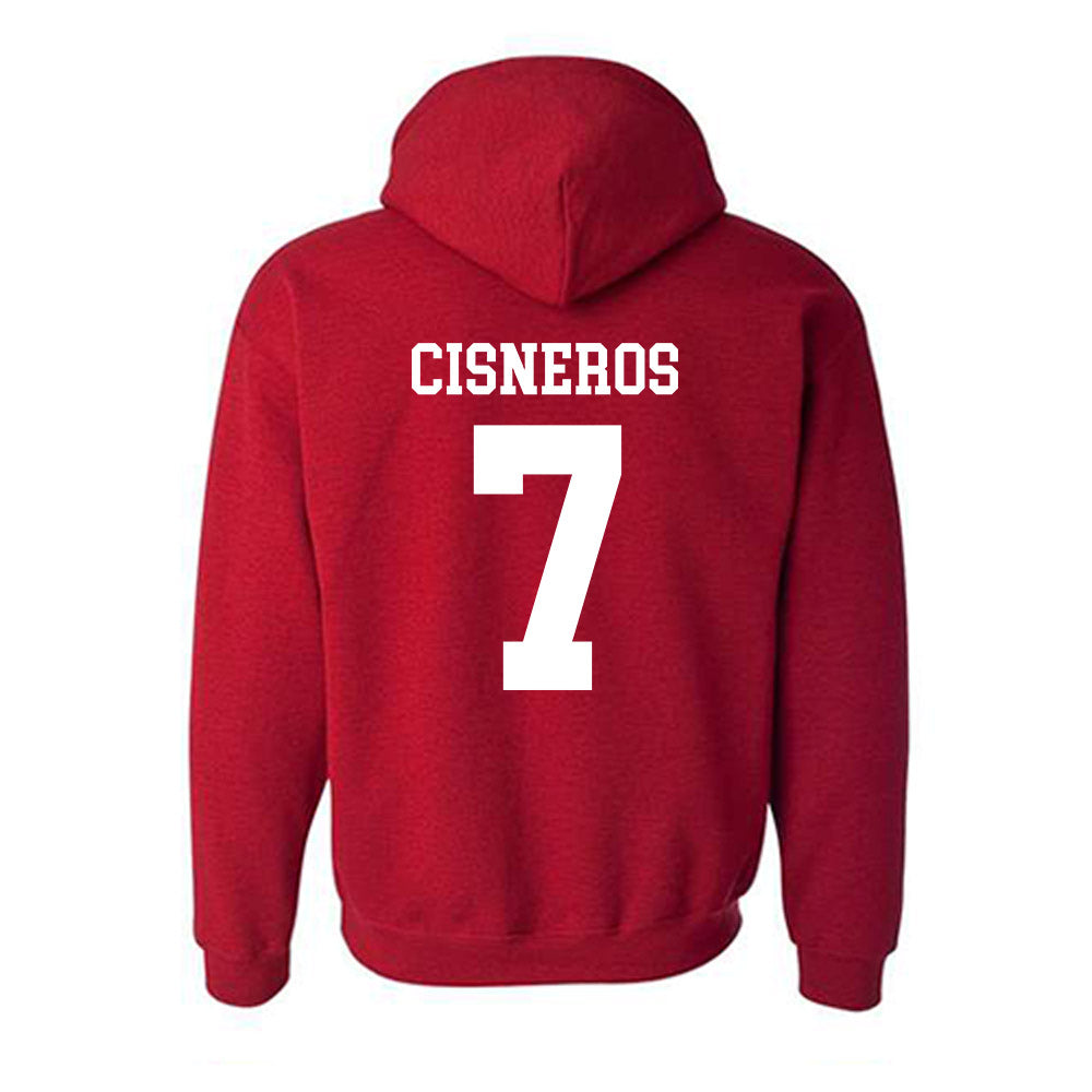 SDSU - NCAA Softball : Kiara Cisneros - Classic Shersey Hooded Sweatshirt-1