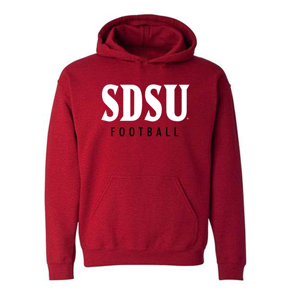SDSU - NCAA Football : Chase Schubert - Classic Shersey Hooded Sweatshirt-0