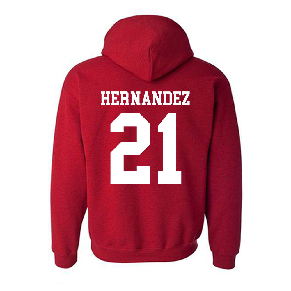 SDSU - NCAA Softball : Jayleen Hernandez - Classic Shersey Hooded Sweatshirt-1