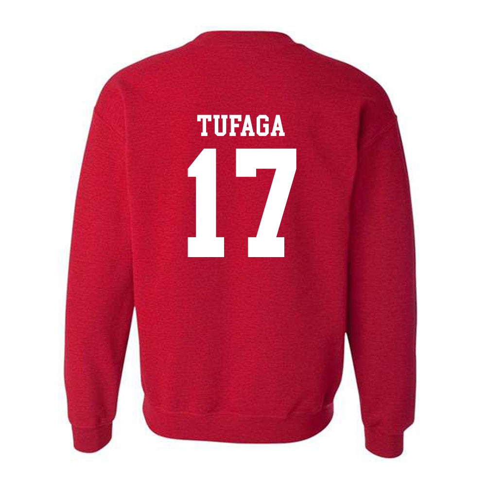 SDSU - NCAA Football : Kaimana Tufaga - Classic Shersey Crewneck Sweatshirt-1