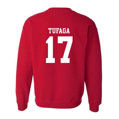 SDSU - NCAA Football : Kaimana Tufaga - Classic Shersey Crewneck Sweatshirt-1