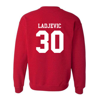 SDSU - NCAA Baseball : David Ladjevic - Classic Shersey Crewneck Sweatshirt-1