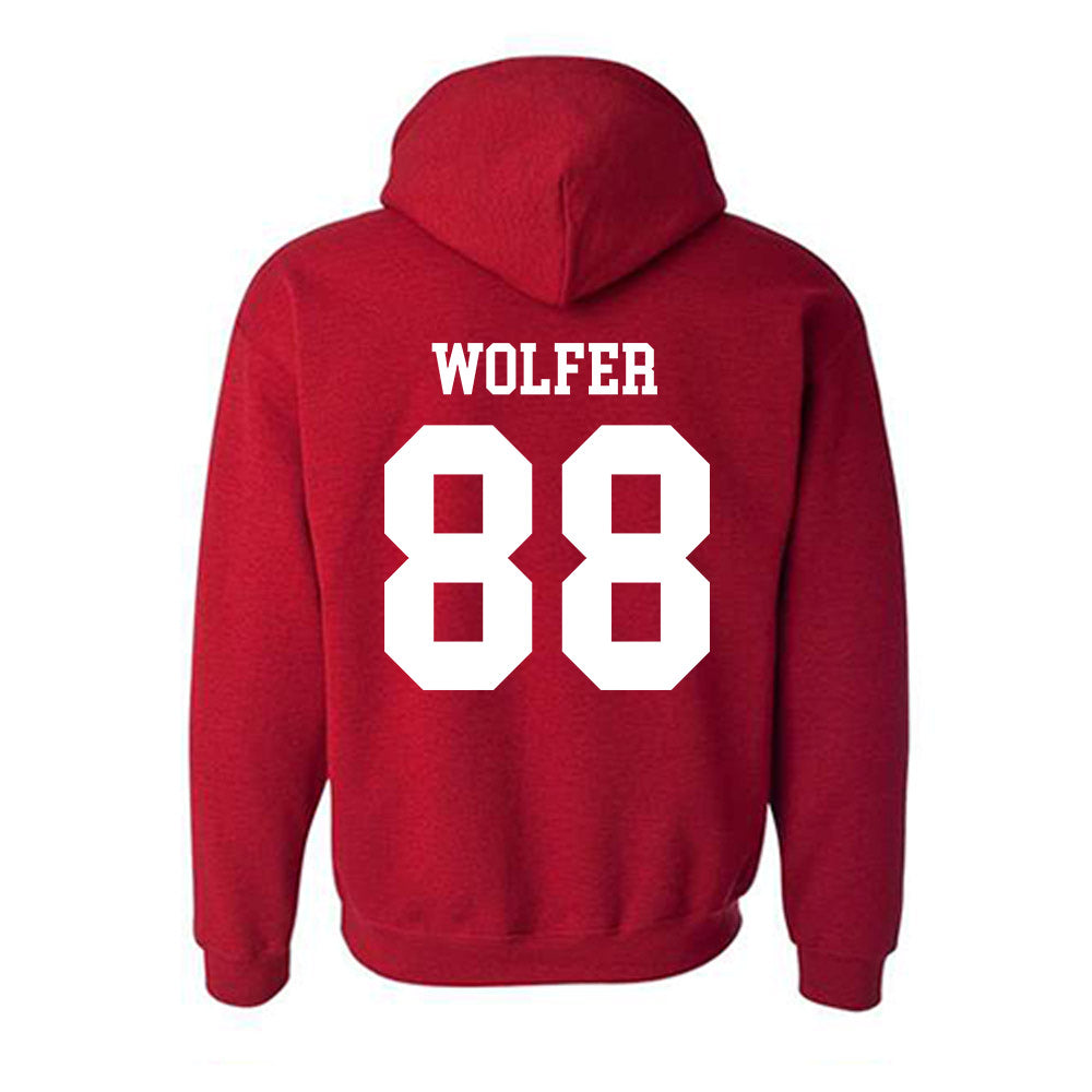 SDSU - NCAA Football : Ryan Wolfer - Classic Shersey Hooded Sweatshirt-1