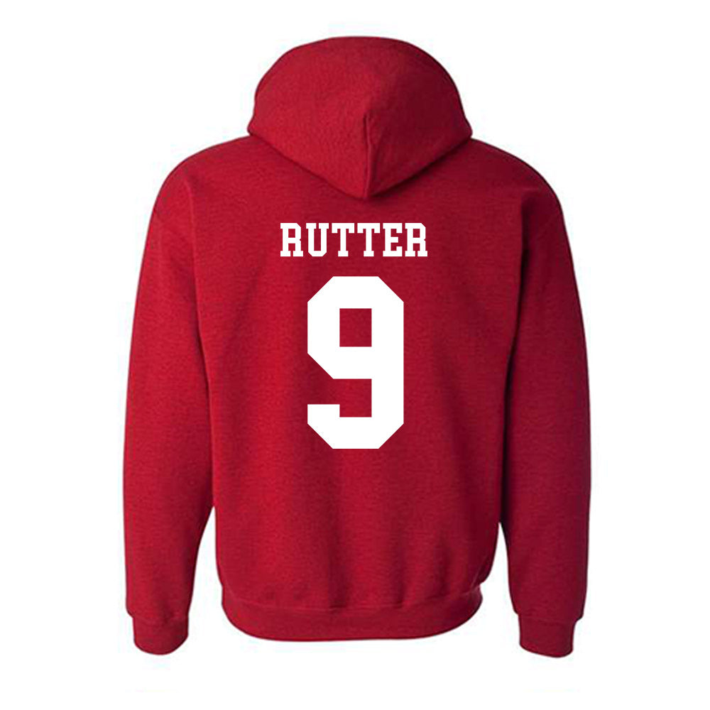 SDSU - NCAA Baseball : Drew Rutter - Classic Shersey Hooded Sweatshirt-1