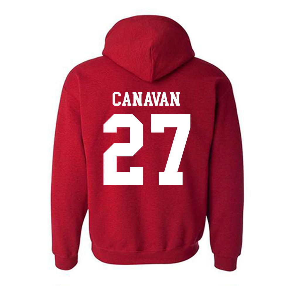 SDSU - NCAA Baseball : Chris Canavan - Classic Shersey Hooded Sweatshirt-1