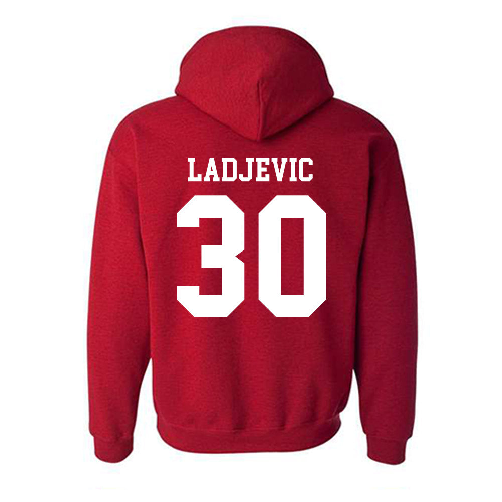 SDSU - NCAA Baseball : David Ladjevic - Classic Shersey Hooded Sweatshirt-1