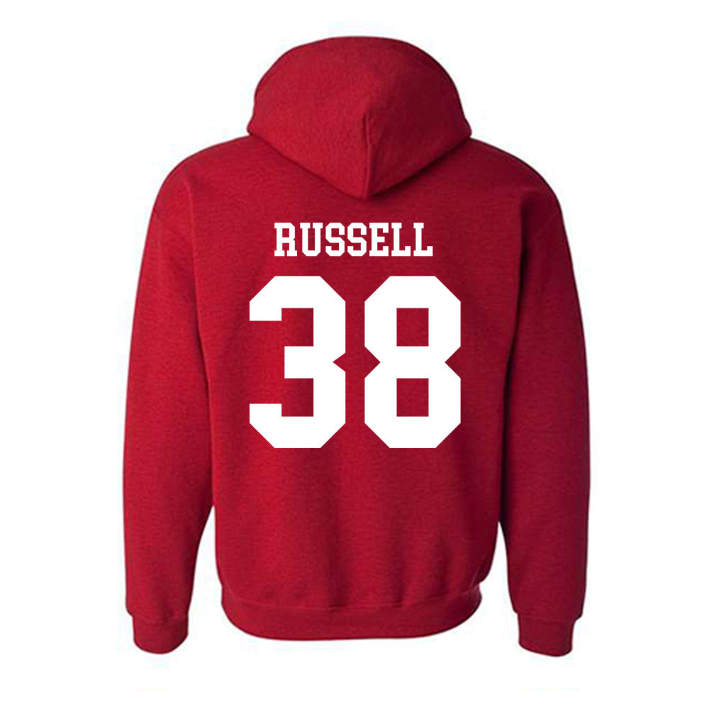 SDSU - NCAA Baseball : Aidan Russell - Classic Shersey Hooded Sweatshirt-1