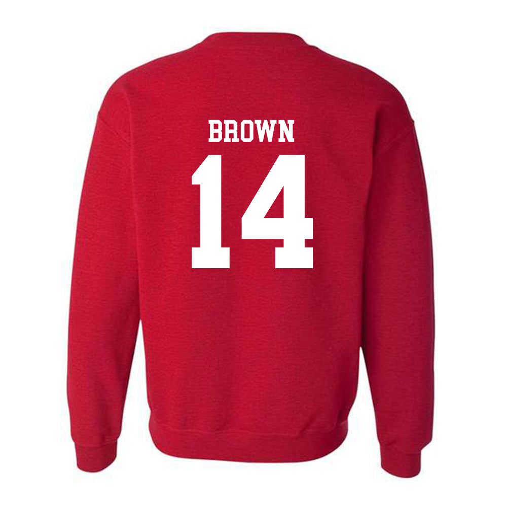SDSU - NCAA Football : Donovan Brown - Classic Shersey Crewneck Sweatshirt-1