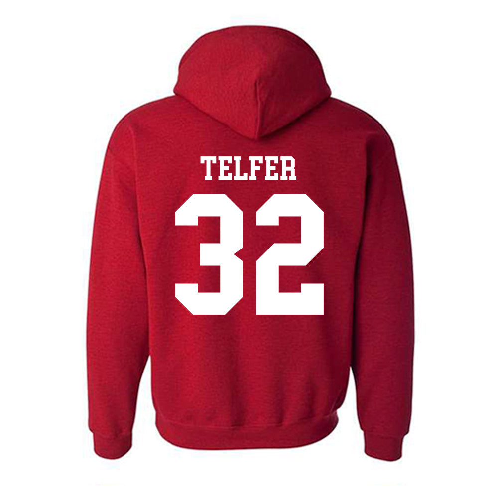 SDSU - NCAA Baseball : Trey Telfer - Classic Shersey Hooded Sweatshirt-1