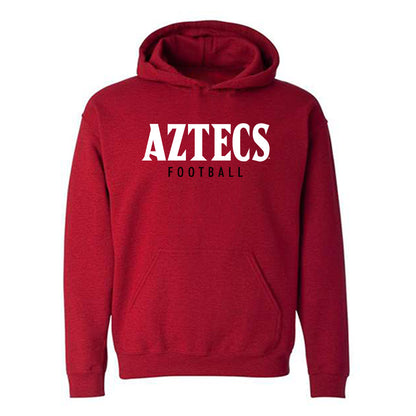 SDSU - NCAA Football : Chase Schubert - Classic Shersey Hooded Sweatshirt-0