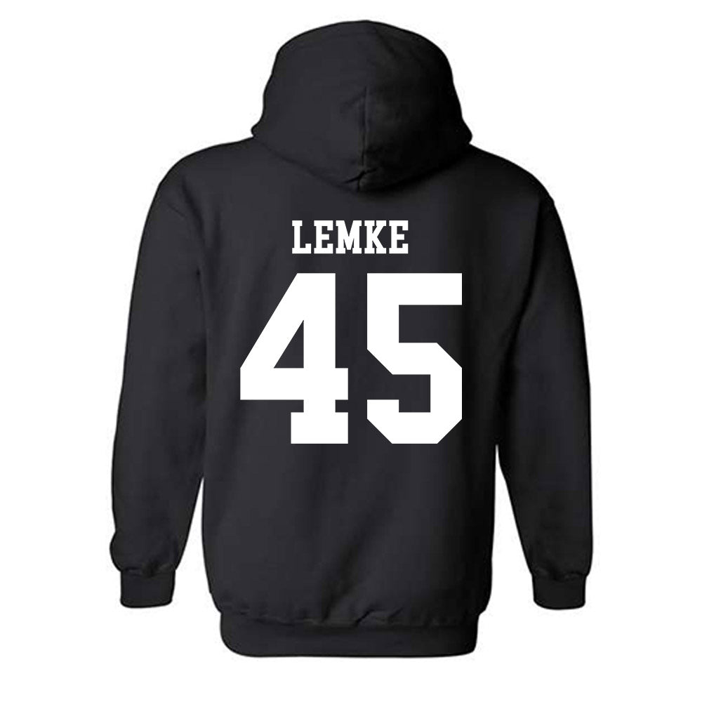 SDSU - NCAA Baseball : Simon Lemke - Classic Shersey Hooded Sweatshirt-1