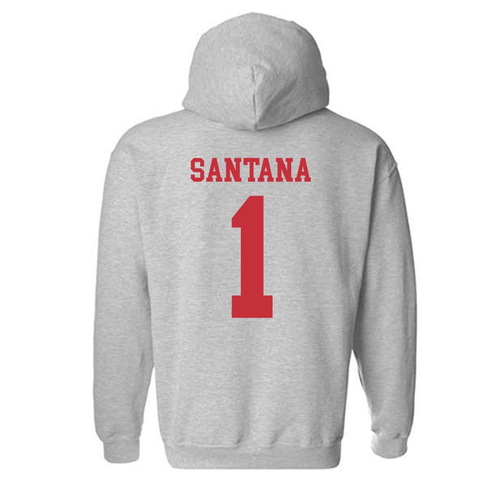 SDSU - NCAA Baseball : Dawson Santana - Classic Shersey Hooded Sweatshirt-1