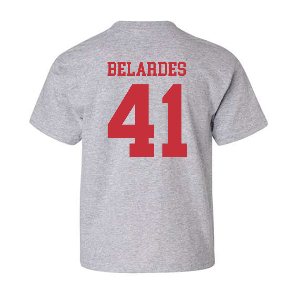 SDSU - NCAA Baseball : Alec Belardes - Classic Shersey Youth T-Shirt-1