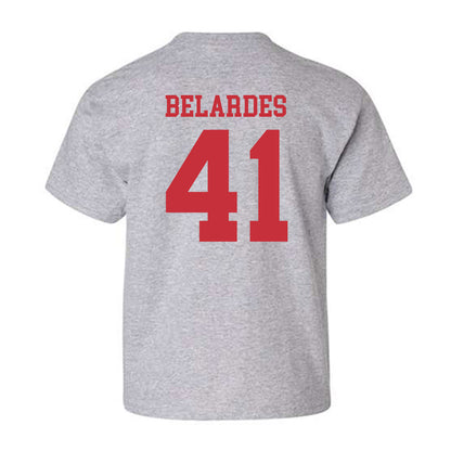 SDSU - NCAA Baseball : Alec Belardes - Classic Shersey Youth T-Shirt-1