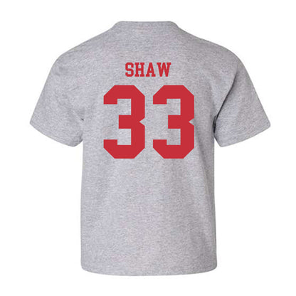 SDSU - NCAA Baseball : Connor Shaw - Classic Shersey Youth T-Shirt-1