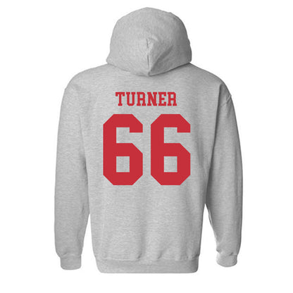 SDSU - NCAA Football : Justice Turner - Classic Shersey Hooded Sweatshirt-1