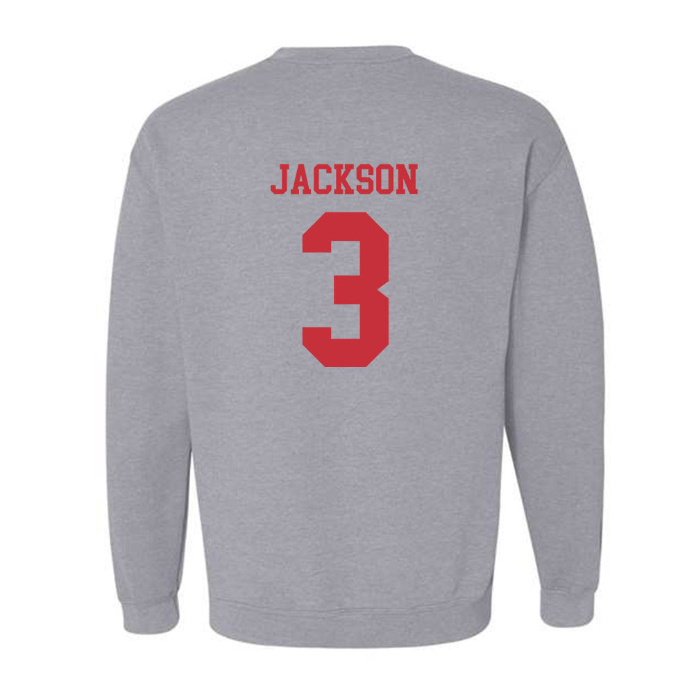 SDSU - NCAA Baseball : Jake Jackson - Classic Shersey Crewneck Sweatshirt-1