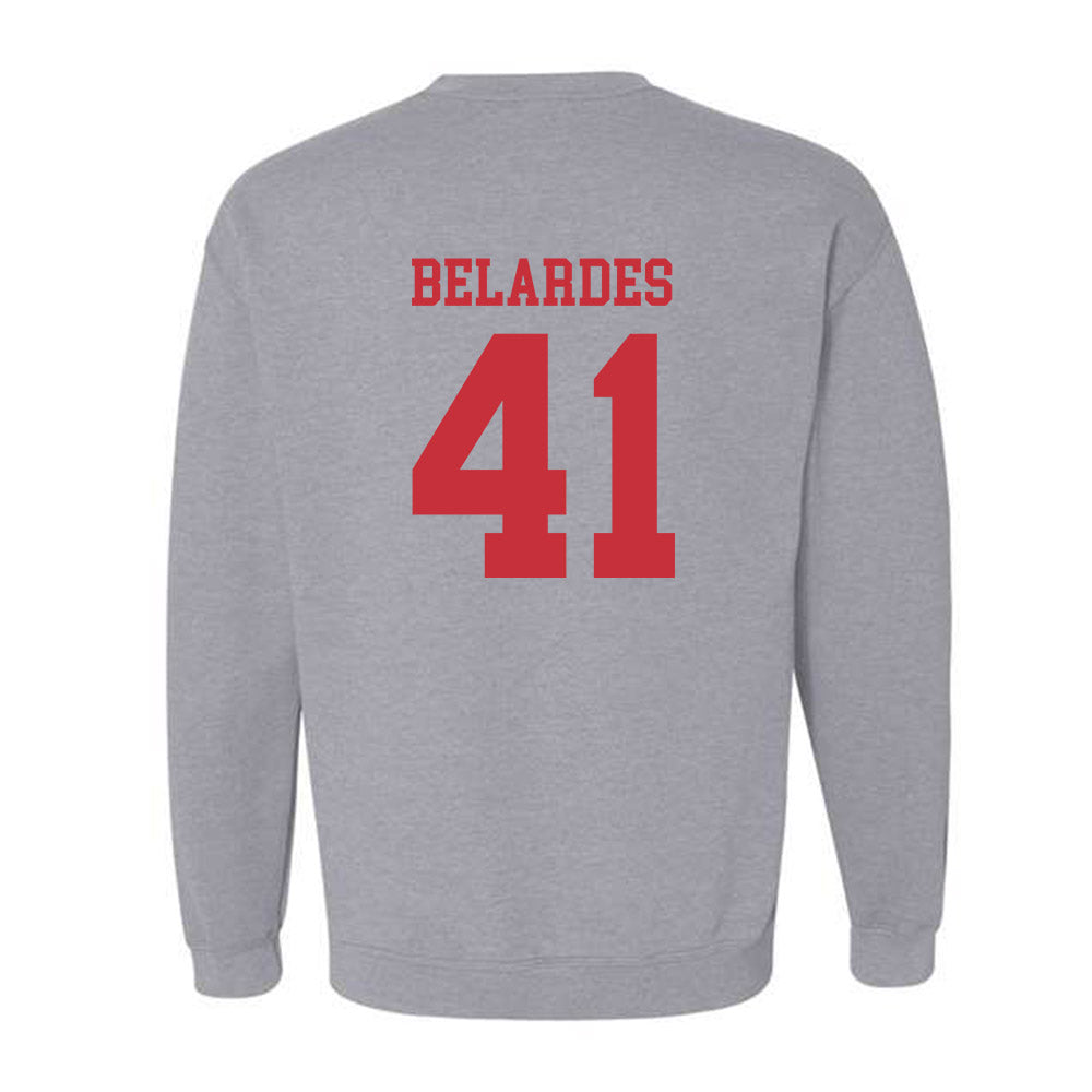 SDSU - NCAA Baseball : Alec Belardes - Classic Shersey Crewneck Sweatshirt-1