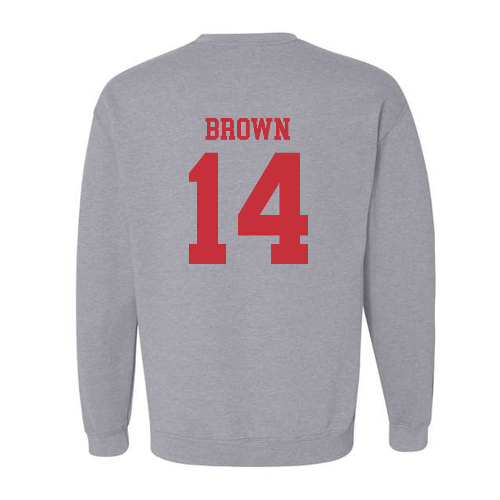 SDSU - NCAA Football : Donovan Brown - Classic Shersey Crewneck Sweatshirt-1
