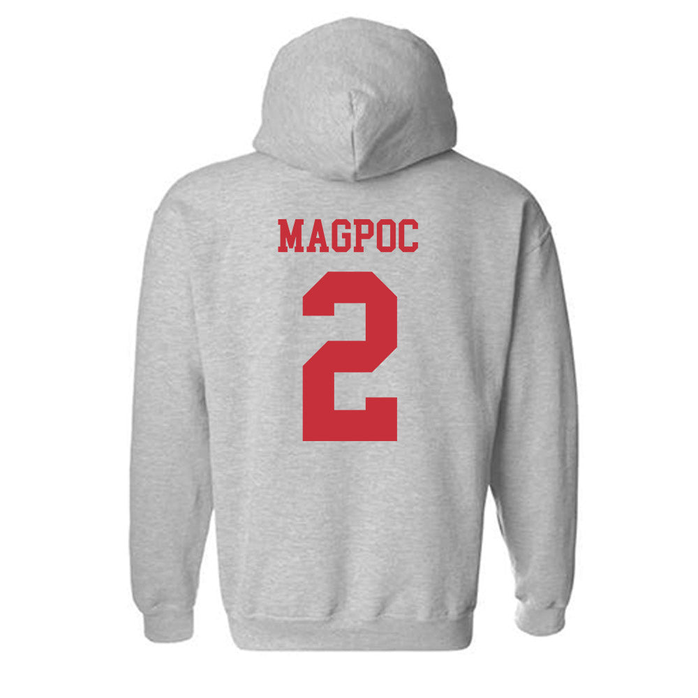 SDSU - NCAA Baseball : Adam Magpoc - Classic Shersey Hooded Sweatshirt-1