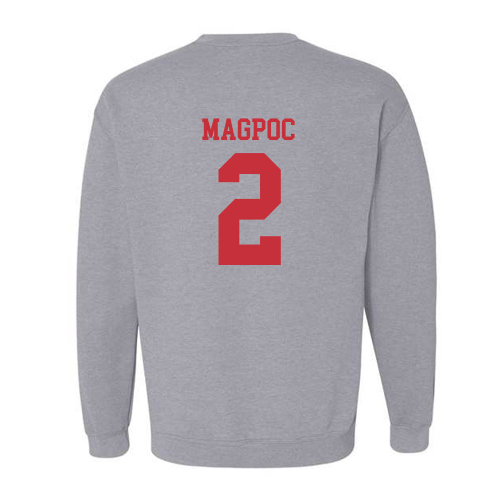 SDSU - NCAA Baseball : Adam Magpoc - Classic Shersey Crewneck Sweatshirt-1