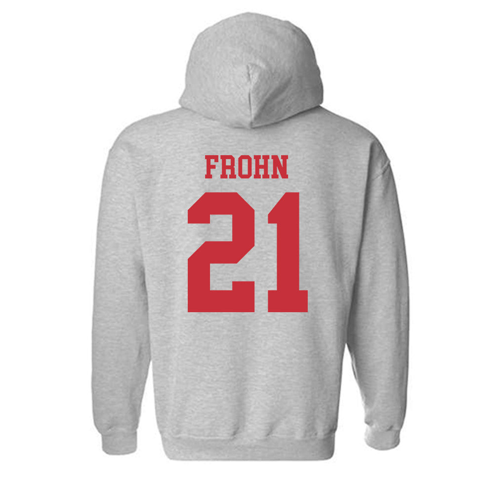 SDSU - NCAA Baseball : Jake Frohn - Classic Shersey Hooded Sweatshirt-1