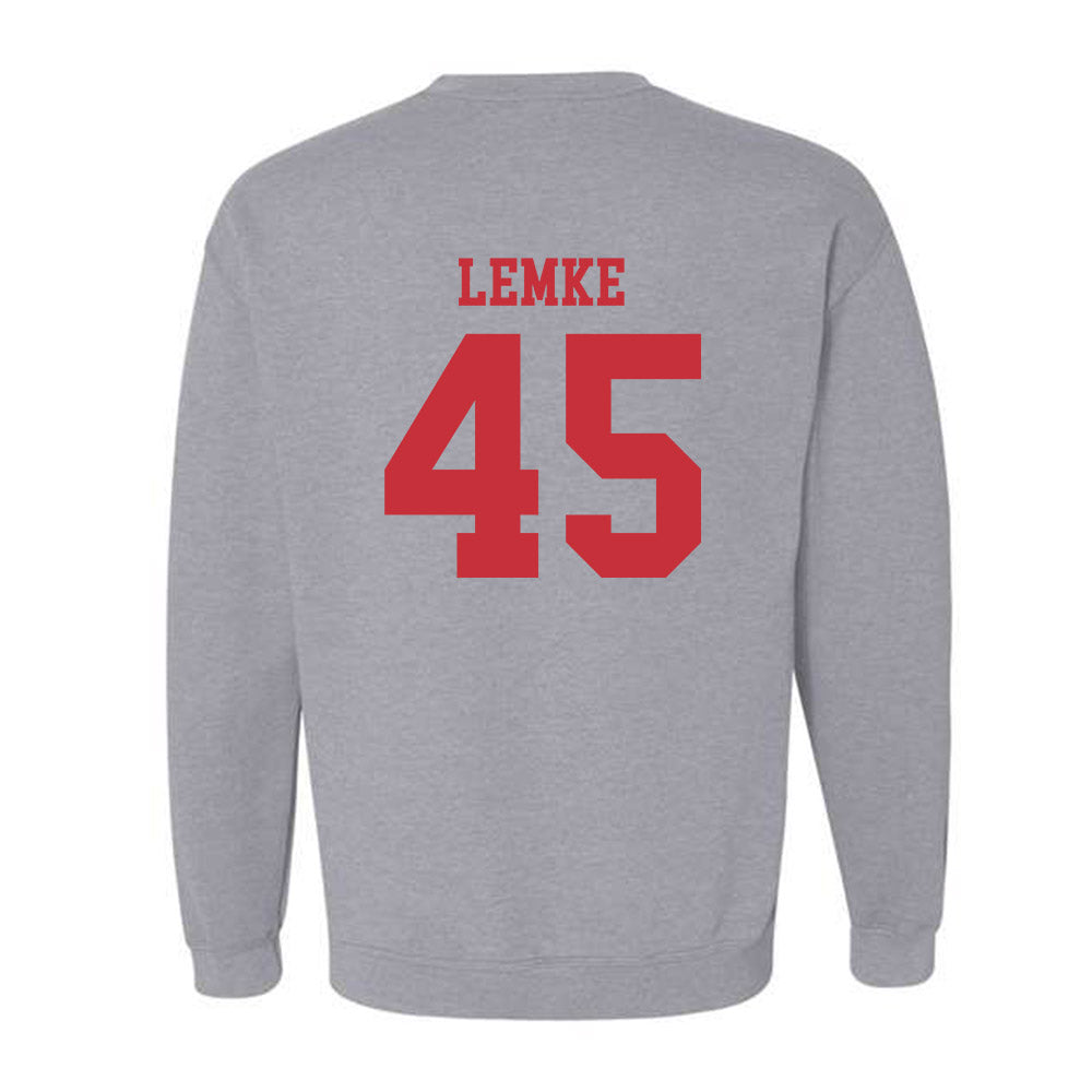 SDSU - NCAA Baseball : Simon Lemke - Classic Shersey Crewneck Sweatshirt-1