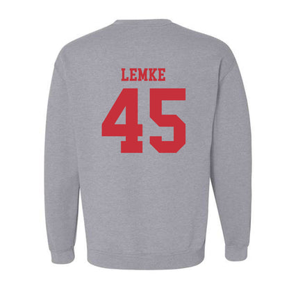 SDSU - NCAA Baseball : Simon Lemke - Classic Shersey Crewneck Sweatshirt-1