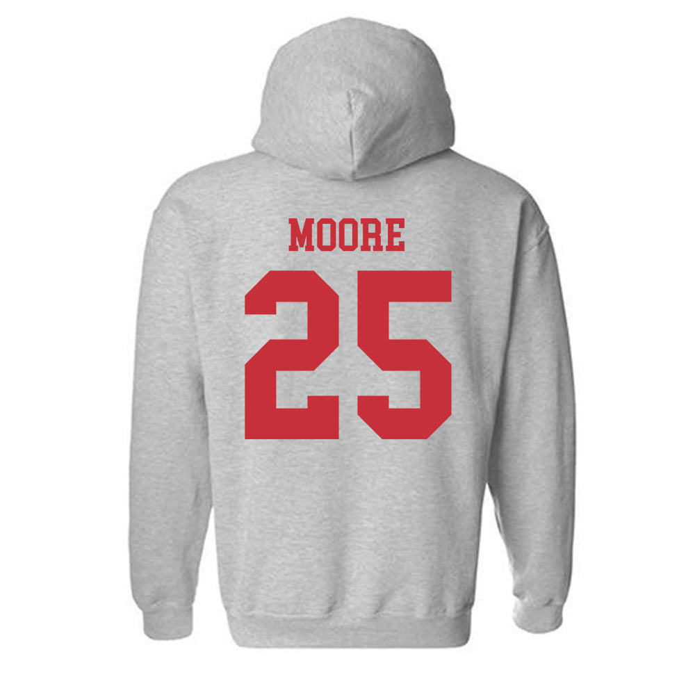 SDSU - NCAA Baseball : Carson Moore - Classic Shersey Hooded Sweatshirt-1