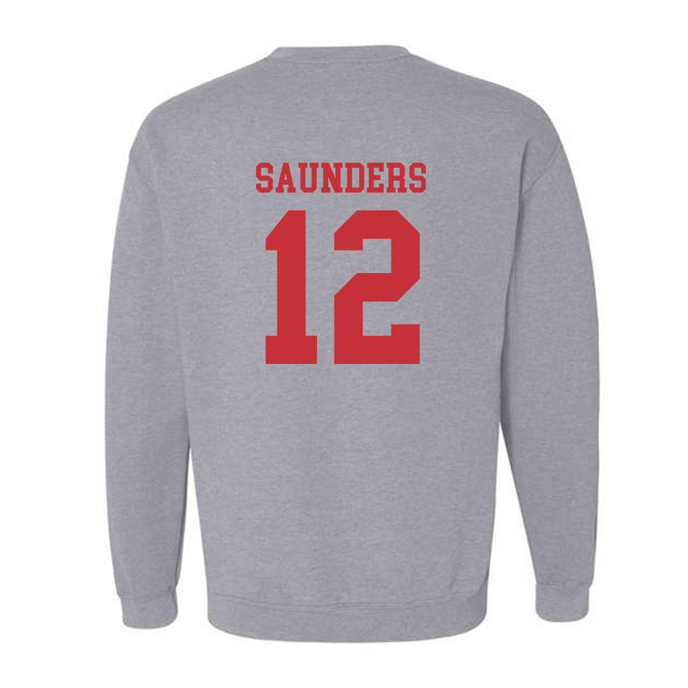 SDSU - NCAA Football : Stone Saunders - Classic Shersey Crewneck Sweatshirt-1