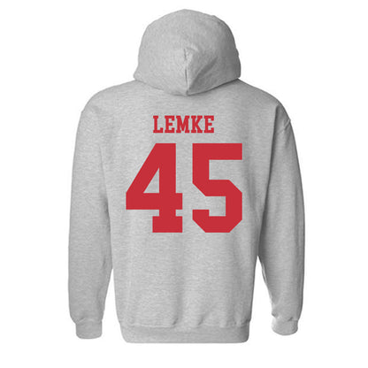 SDSU - NCAA Baseball : Simon Lemke - Classic Shersey Hooded Sweatshirt-1