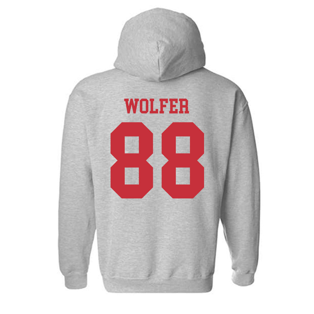 SDSU - NCAA Football : Ryan Wolfer - Classic Shersey Hooded Sweatshirt-1