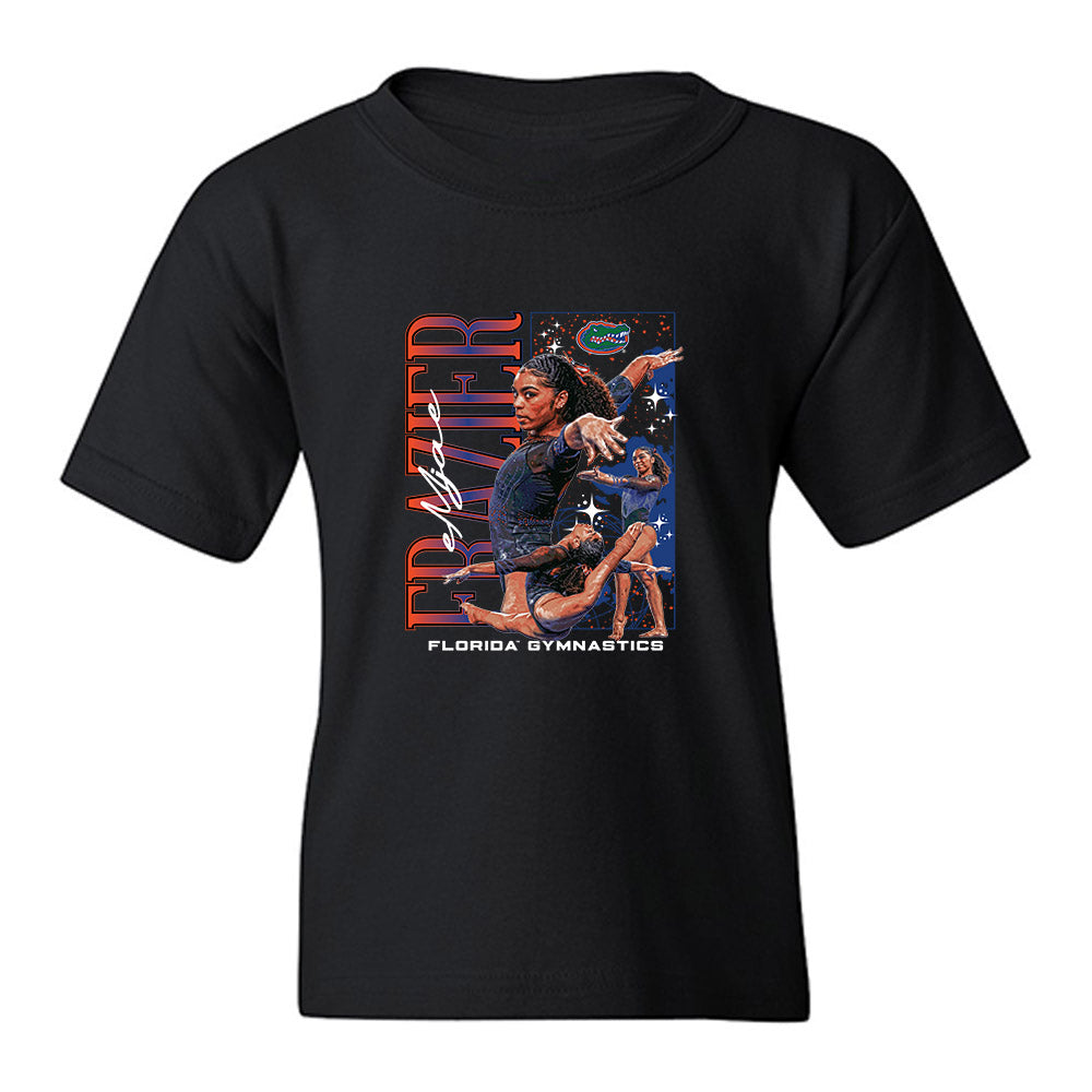 Florida - NCAA Women's Gymnastics : Emjae Frazier - Collage Youth T-Shirt-0