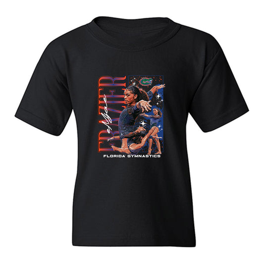 Florida - NCAA Women's Gymnastics : Emjae Frazier - Collage Youth T-Shirt-0