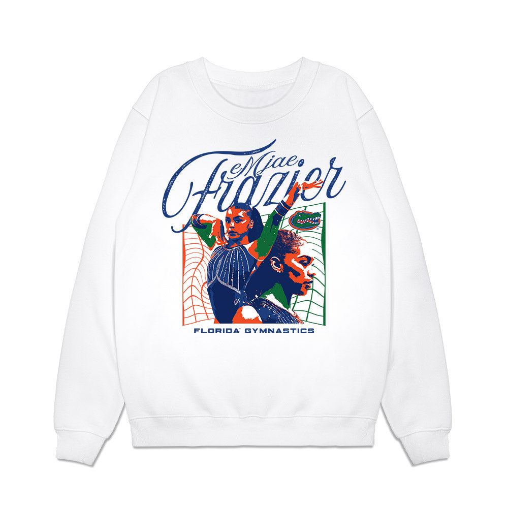 Florida - NCAA Women's Gymnastics : Emjae Frazier - Collage Premium Crewneck Sweatshirt-0